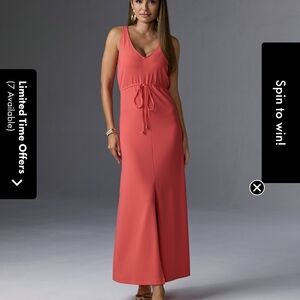 Boston Proper Vibrant Coral Dress